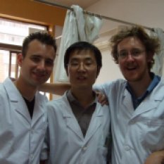 Dr. Nathan, Dr. Zeng and I taking a moment out for a group photo at the No.1 Teaching Hospital of Shandong University of Traditional Chinese Medicine in Jinan city, Shandong province of the P.R.C. in 2007. Good times.