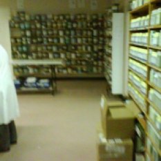 This is the herbal dispensary at Victoria University's St. Albans campus where I did much of my training.